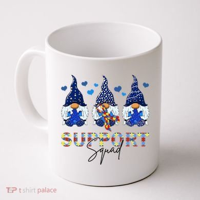 Support Squad Gnome Autism Awareness Month Coffee Mug