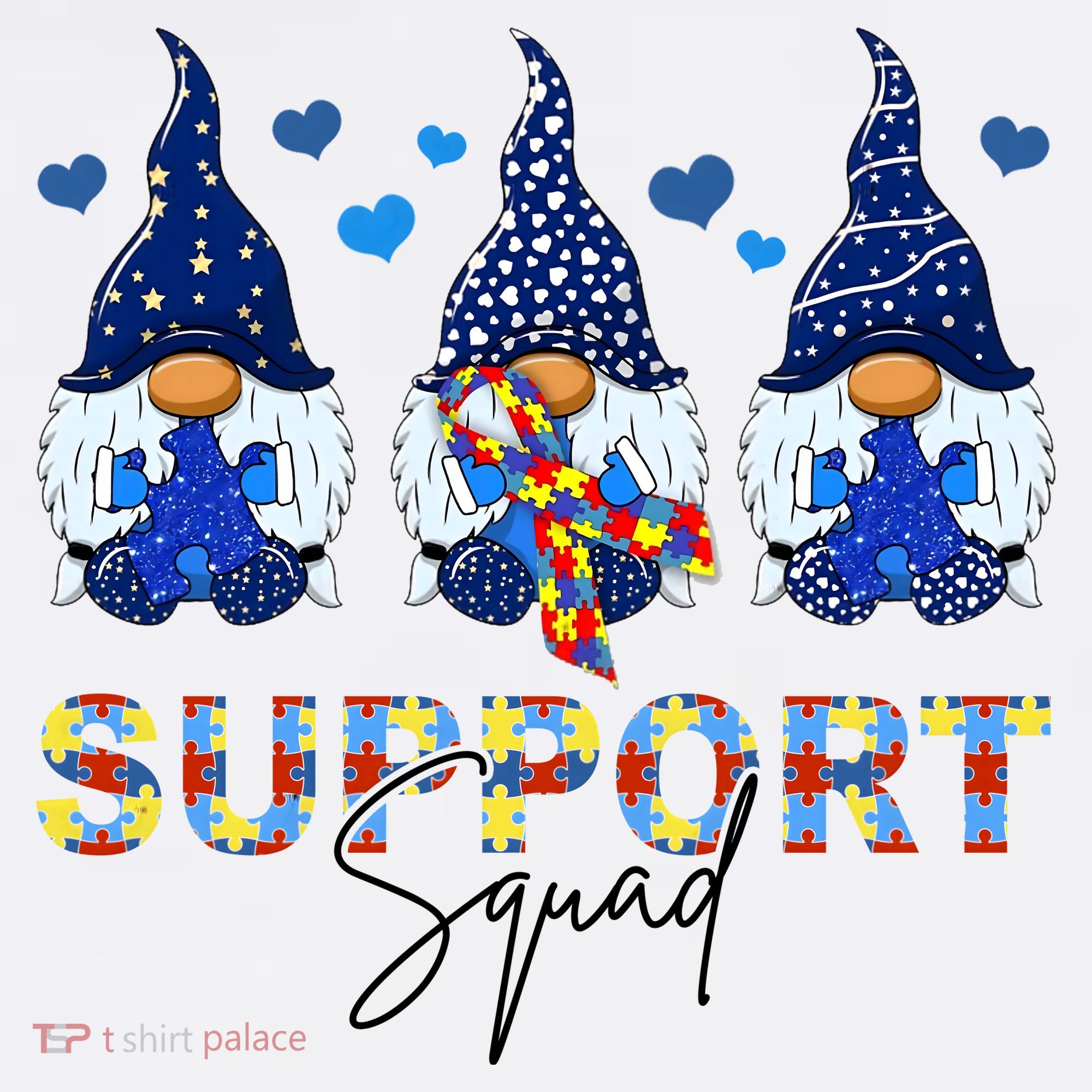 Support Squad Gnome Autism Awareness Month Coffee Mug