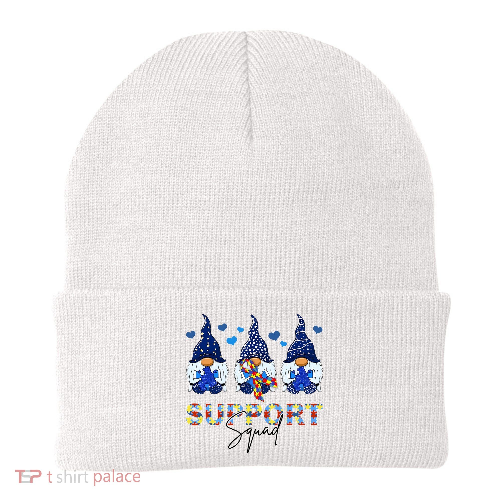 Support Squad Gnome Autism Awareness Month Beanie