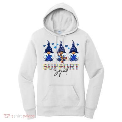 Support Squad Gnome Autism Awareness Month Women's Hoodie