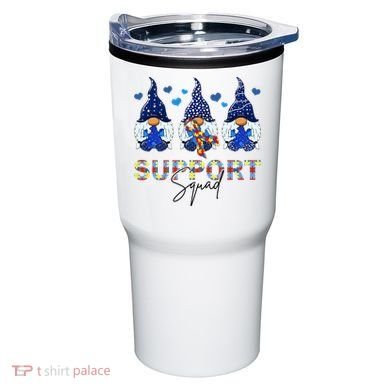Support Squad Gnome Autism Awareness Month Tumbler