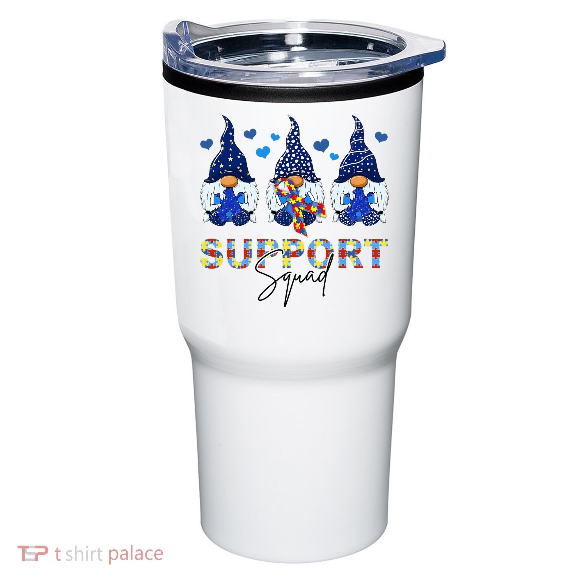 Support Squad Gnome Autism Awareness Month Tumbler