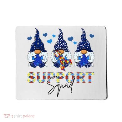 Support Squad Gnome Autism Awareness Month Mousepad