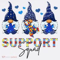 Support Squad Gnome Autism Awareness Month Baby Bodysuit thumb 2