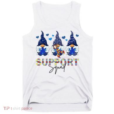 Support Squad Gnome Autism Awareness Month Tank Top