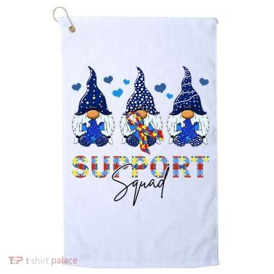 Support Squad Gnome Autism Awareness Month Golf Towel