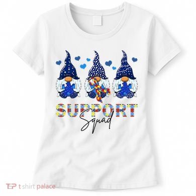 Support Squad Gnome Autism Awareness Month Women's T-Shirt