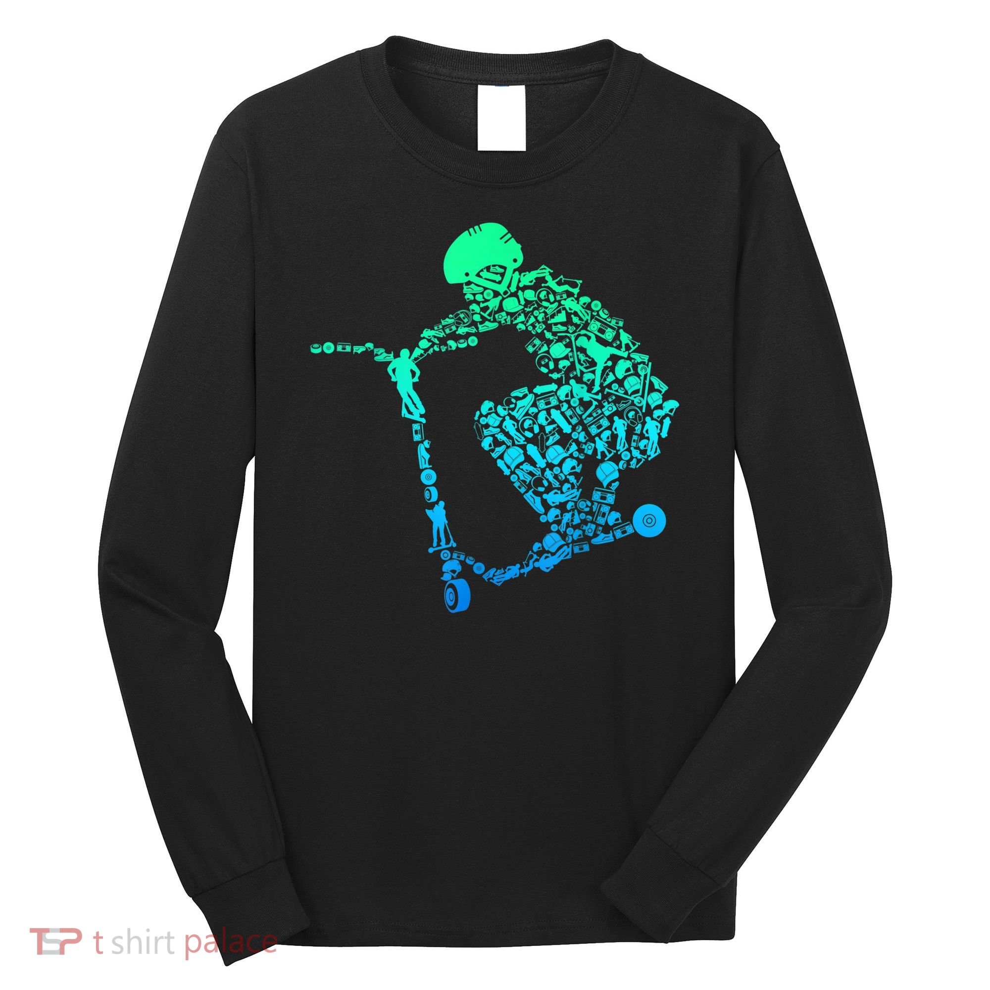Scooter Stunt Gift Long Sleeve Shirt