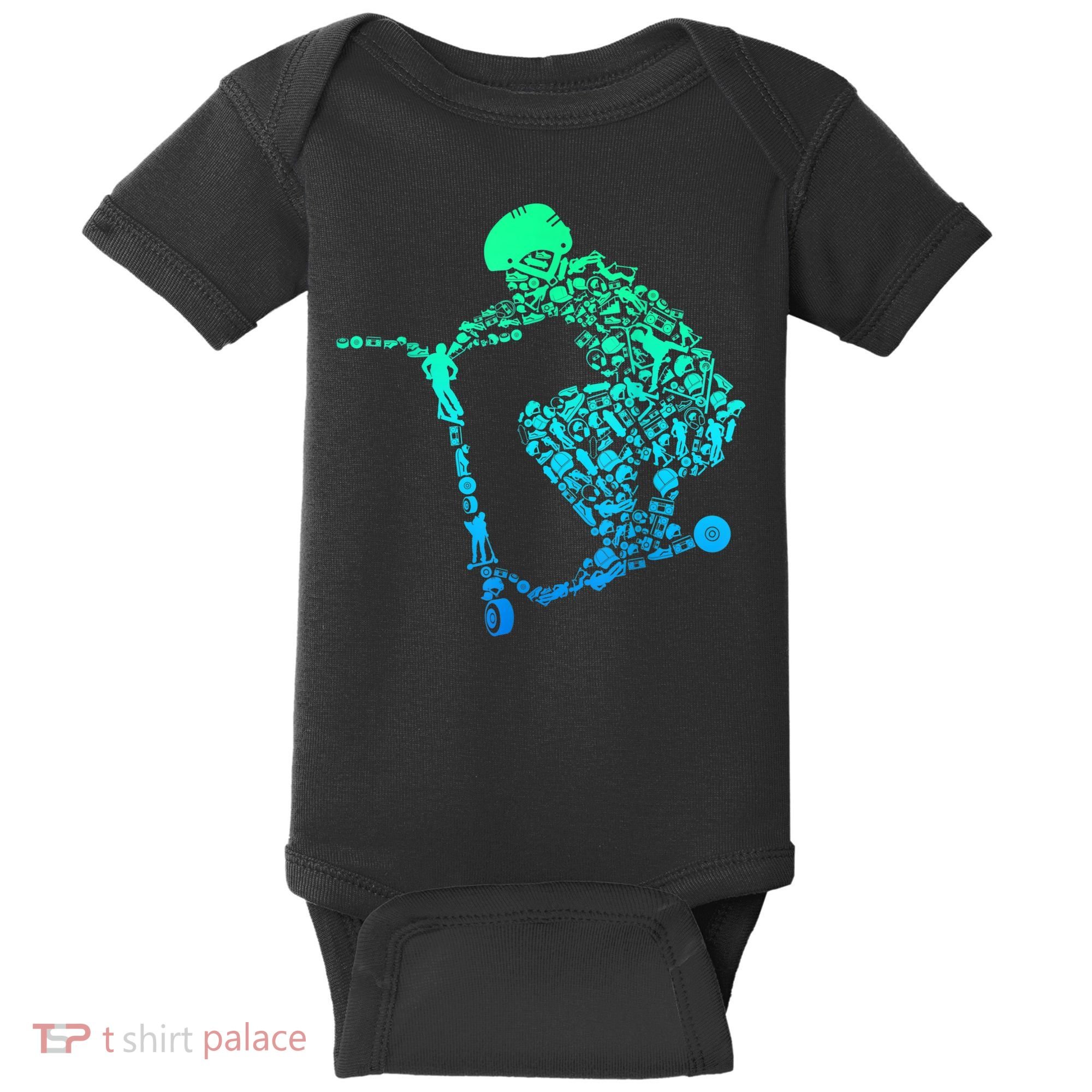 Scooter Stunt Gift Baby Bodysuit
