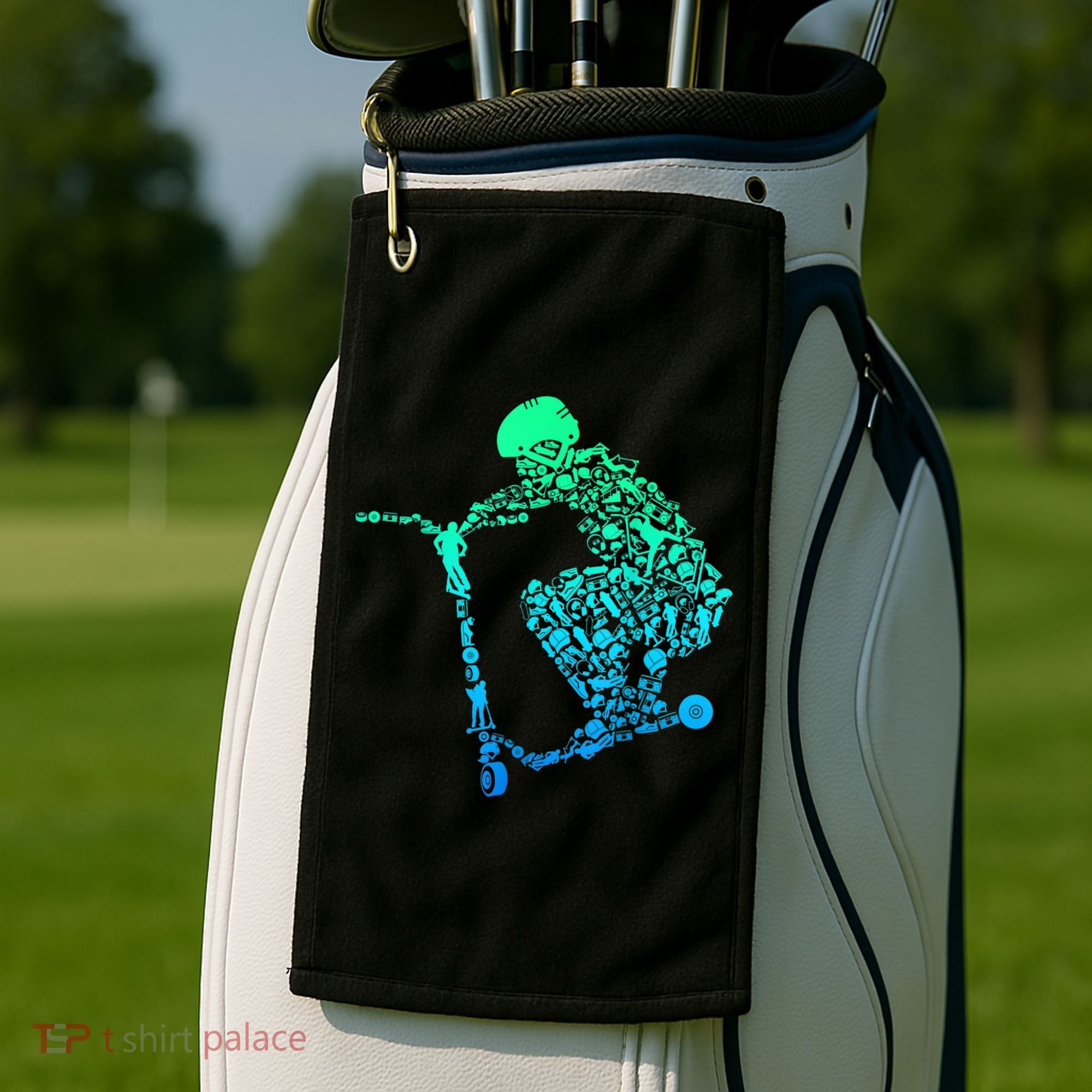 Scooter Stunt Gift Golf Towel
