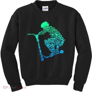 Scooter Stunt Gift Kids Sweatshirt