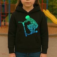 Scooter Stunt Gift Kids Hoodie thumb 3