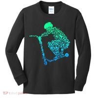Scooter Stunt Gift Kids Long Sleeve Shirt thumb 0