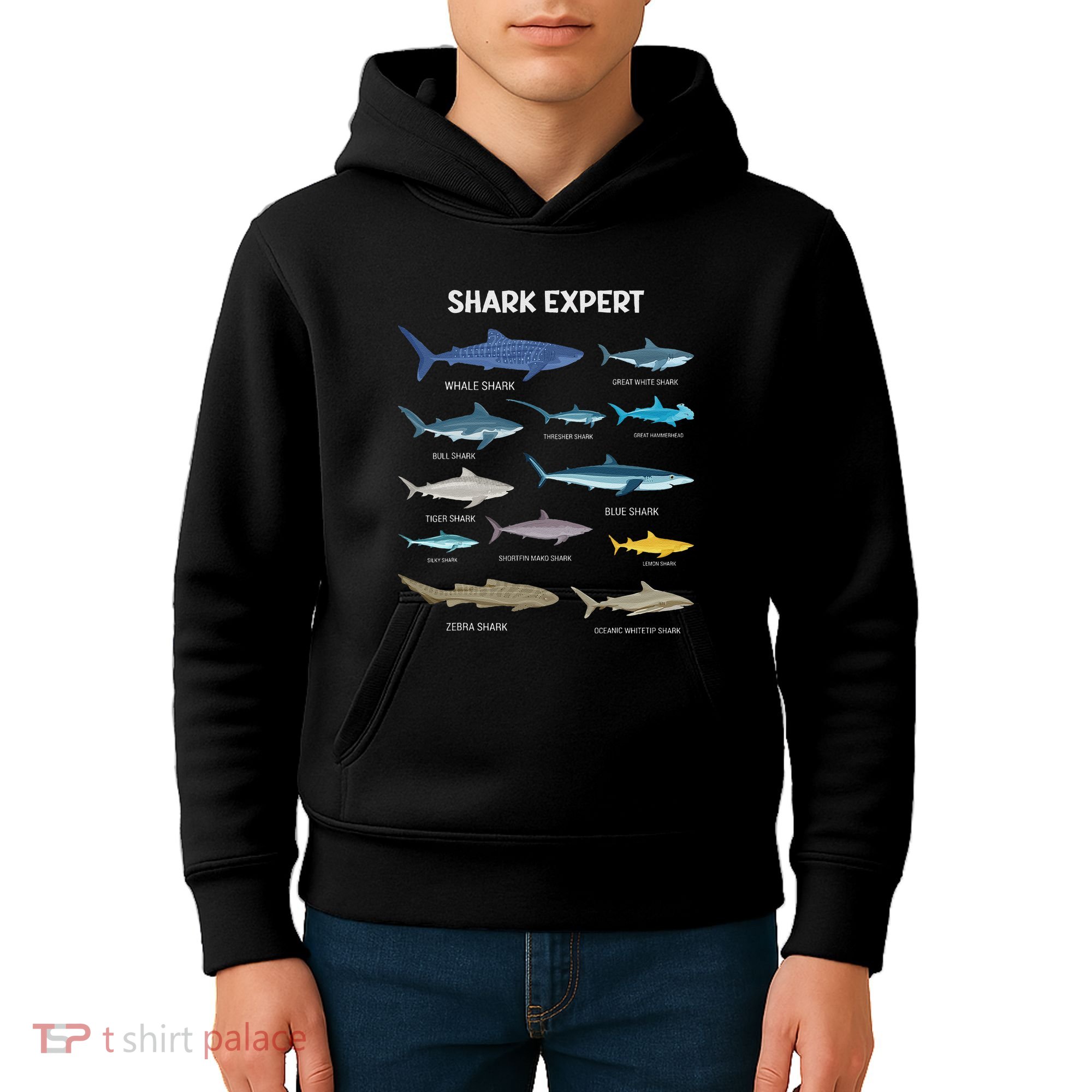 Shark Species Gift Kids Hoodie