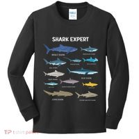 Shark Species Gift Kids Long Sleeve Shirt thumb 0