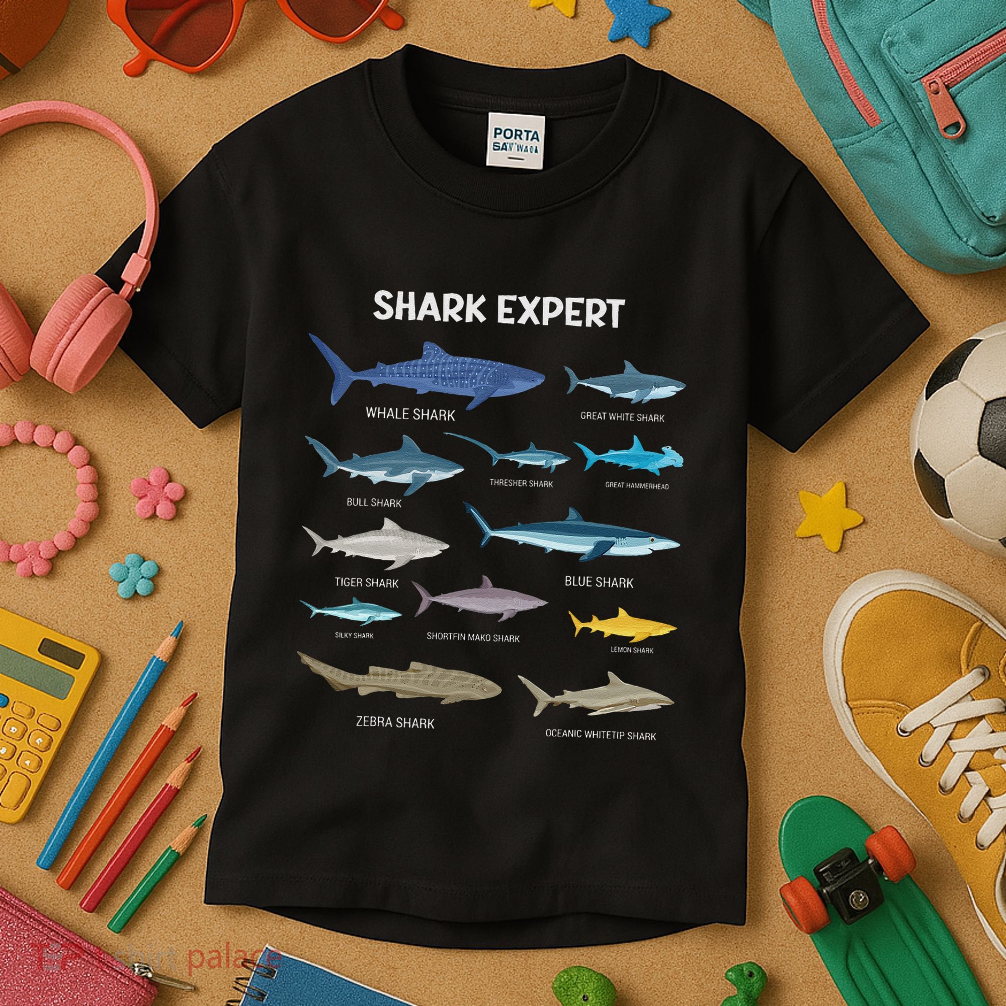 Shark Species Gift Kids T-Shirt
