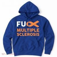 Support Survivor Gift Funny Gift Fuck Ms Multiple Sclerosis Awareness Great Gift Hoodie thumb 0