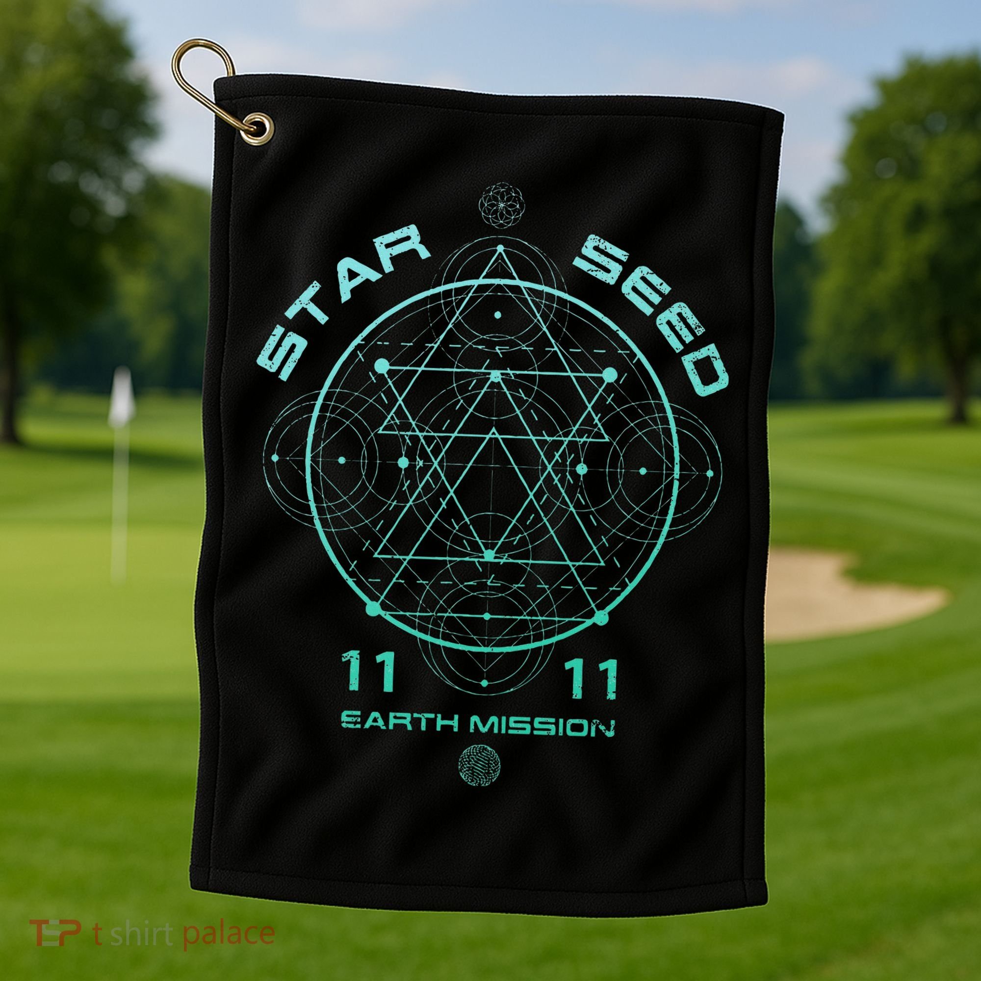 Starseed Sacred Geometry Golf Towel