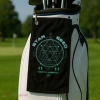 Starseed Sacred Geometry Golf Towel thumb 2