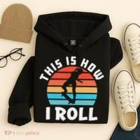 Skateboard  Skateboarder Gifts Skater This is How I Roll Hoodie thumb 4