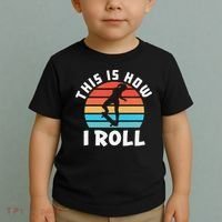 Skateboard  Skateboarder Gifts Skater This is How I Roll Toddler T-Shirt thumb 2