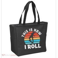 Skateboard  Skateboarder Gifts Skater This is How I Roll Tote Bag thumb 2