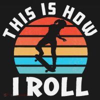 Skateboard  Skateboarder Gifts Skater This is How I Roll Tote Bag thumb 4