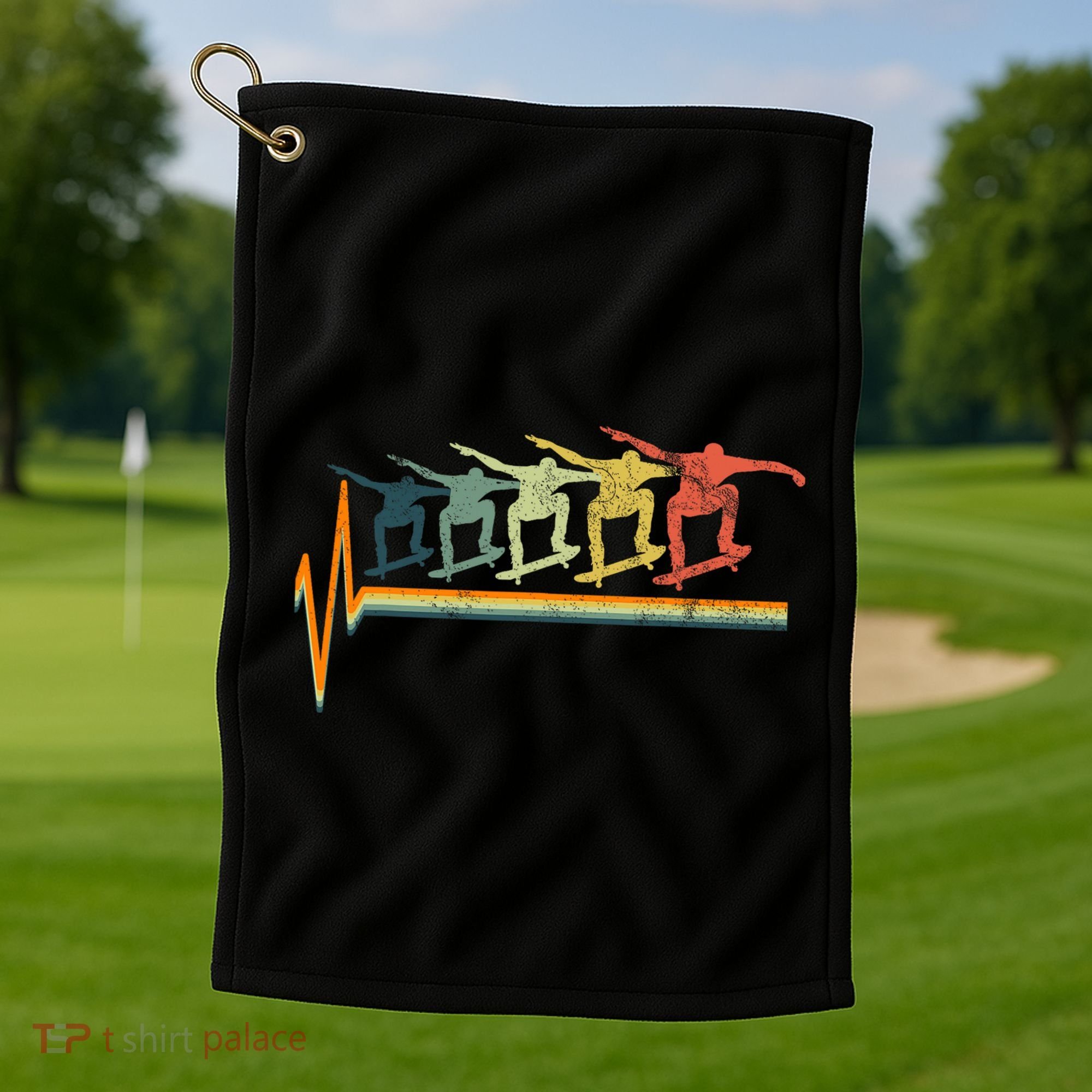Skateboard Skater Gift Ollie Golf Towel