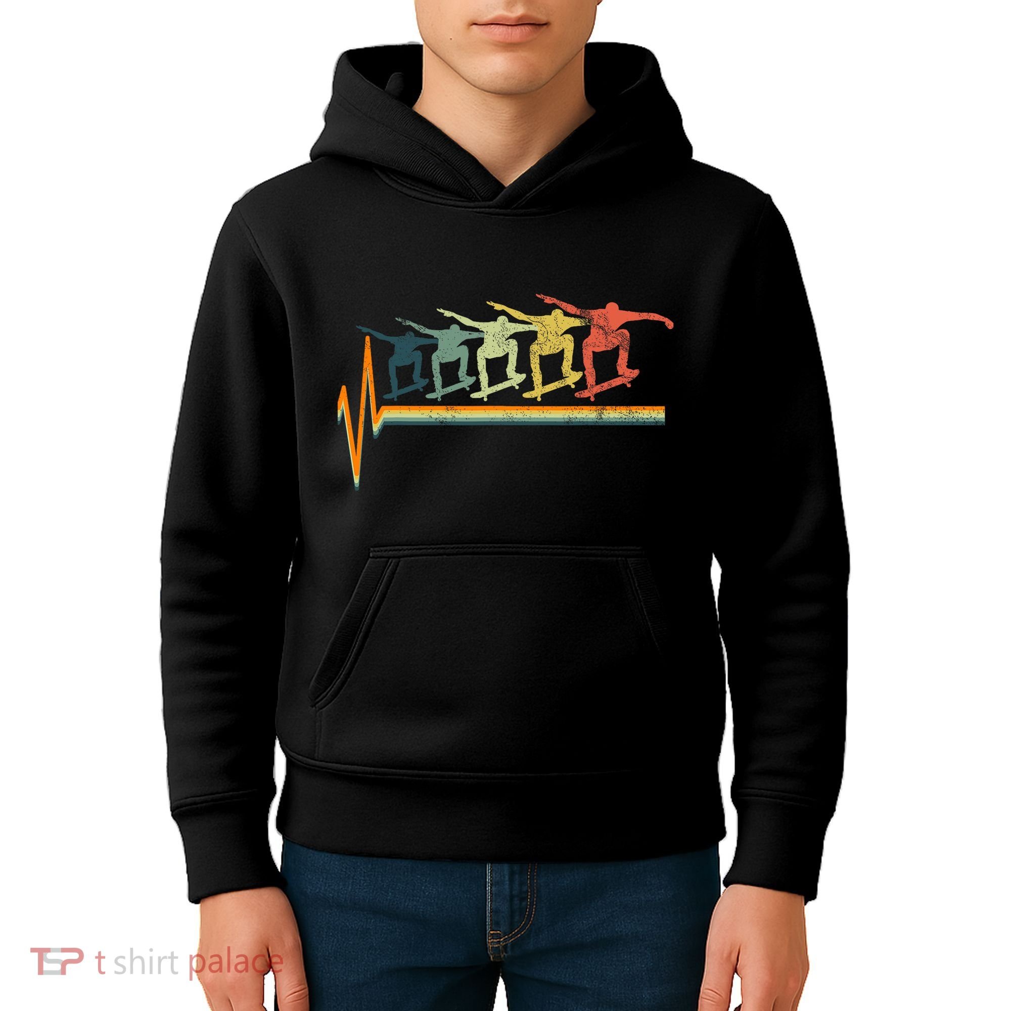 Skateboard Skater Gift Ollie Kids Hoodie