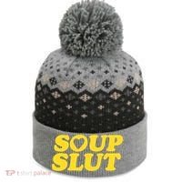 Soup Slut Hearts Funny Saying Adorable The Baniff Cuffed Pom Beanie thumb 0
