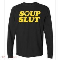 Soup Slut Hearts Funny Saying Adorable Comfort Colors Heavyweight Long Sleeve T-Shirt thumb 0