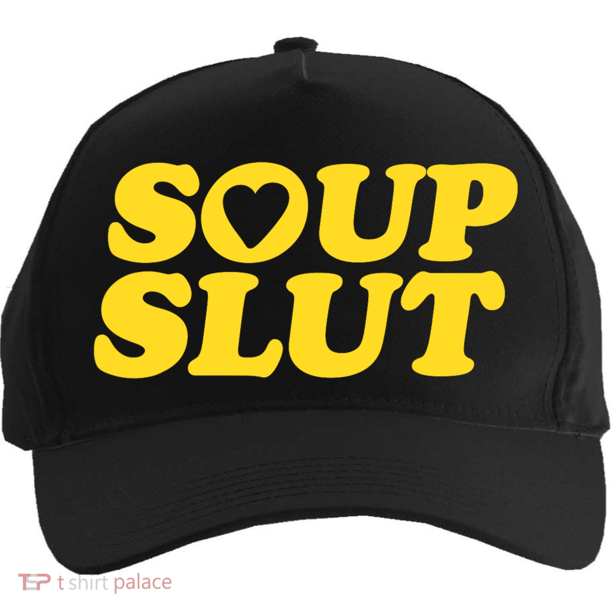 Soup Slut Hearts Funny Saying Adorable Five-Panel Snapback Cap