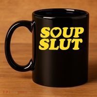 Soup Slut Hearts Funny Saying Adorable 11oz C Handle Ceramic Mug thumb 4