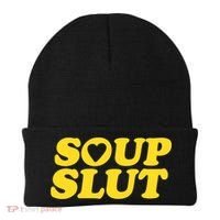 Soup Slut Hearts Funny Saying Adorable Beanie thumb 0