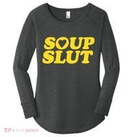 Soup Slut Hearts Funny Saying Adorable Women's Perfect Tri Tunic Long Sleeve Shirt thumb 0