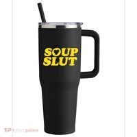 Soup Slut Hearts Funny Saying Adorable 40oz Vacuum Insulated Stainless Steel Travel Tumbler thumb 0