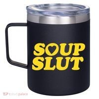 Soup Slut Hearts Funny Saying Adorable 12oz Stainless Steel Coffee Mug thumb 2