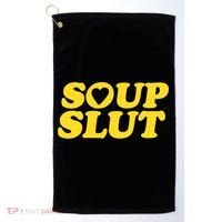 Soup Slut Hearts Funny Saying Adorable Golf Towel thumb 0