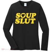 Soup Slut Hearts Funny Saying Adorable Women's Long Sleeve Shirt thumb 0