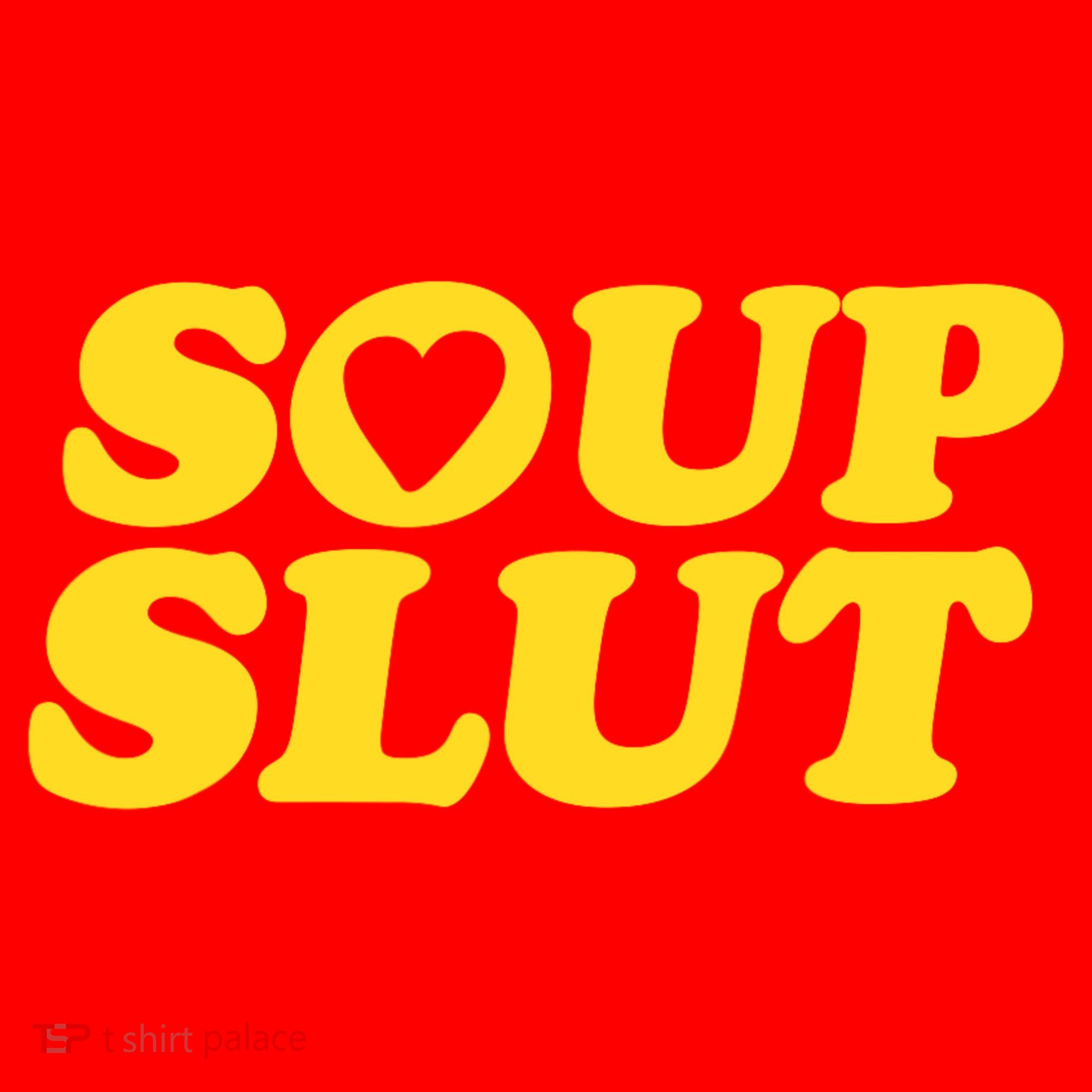Soup Slut Hearts Funny Saying Adorable Santa Hat