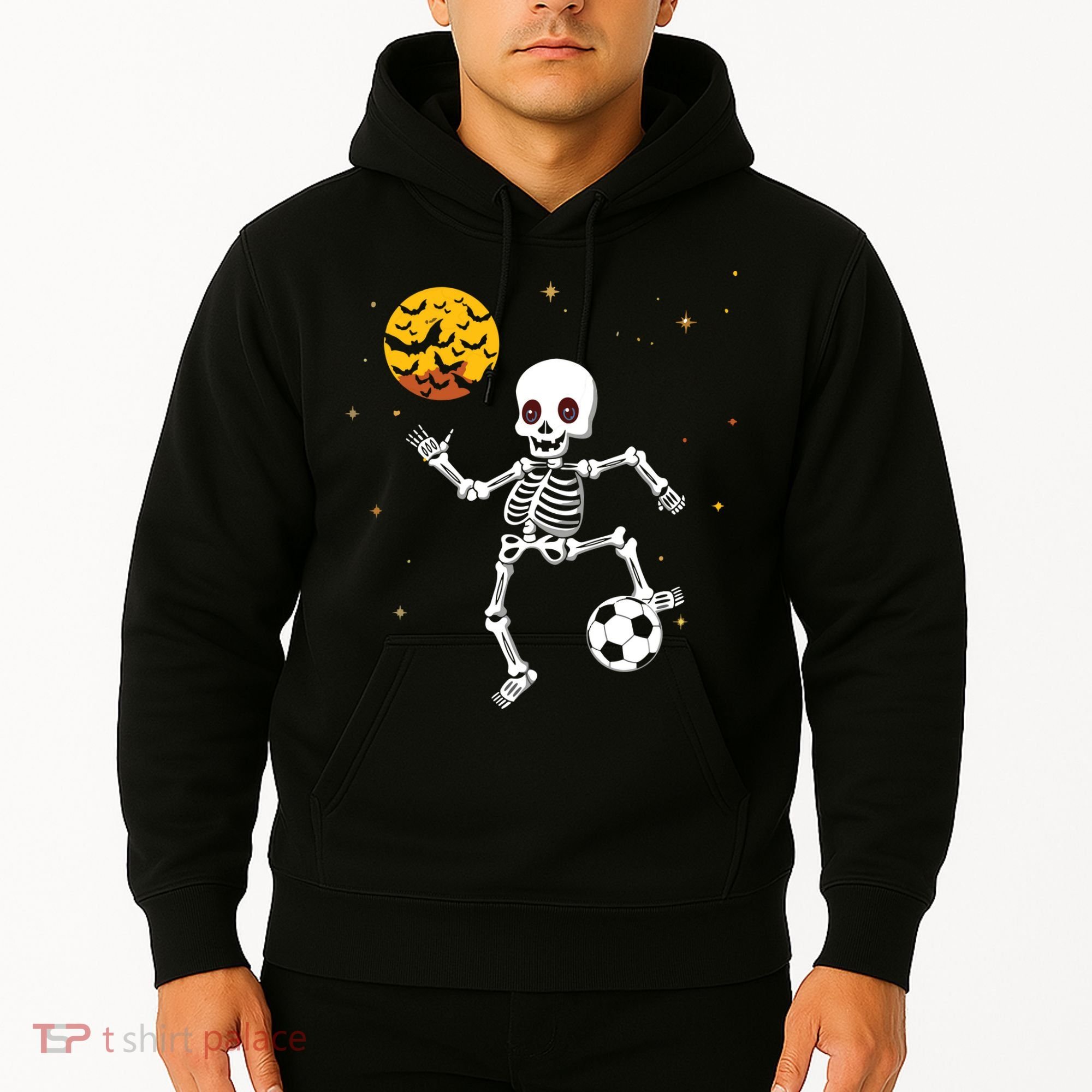 Soccer Skeleton Halloween Soccer Player Halloween Hoodie