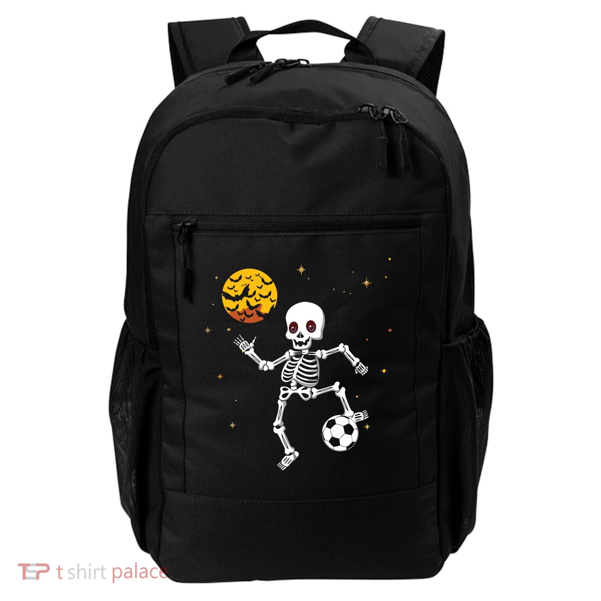 Soccer Skeleton Halloween Soccer Player Halloween Backpack
