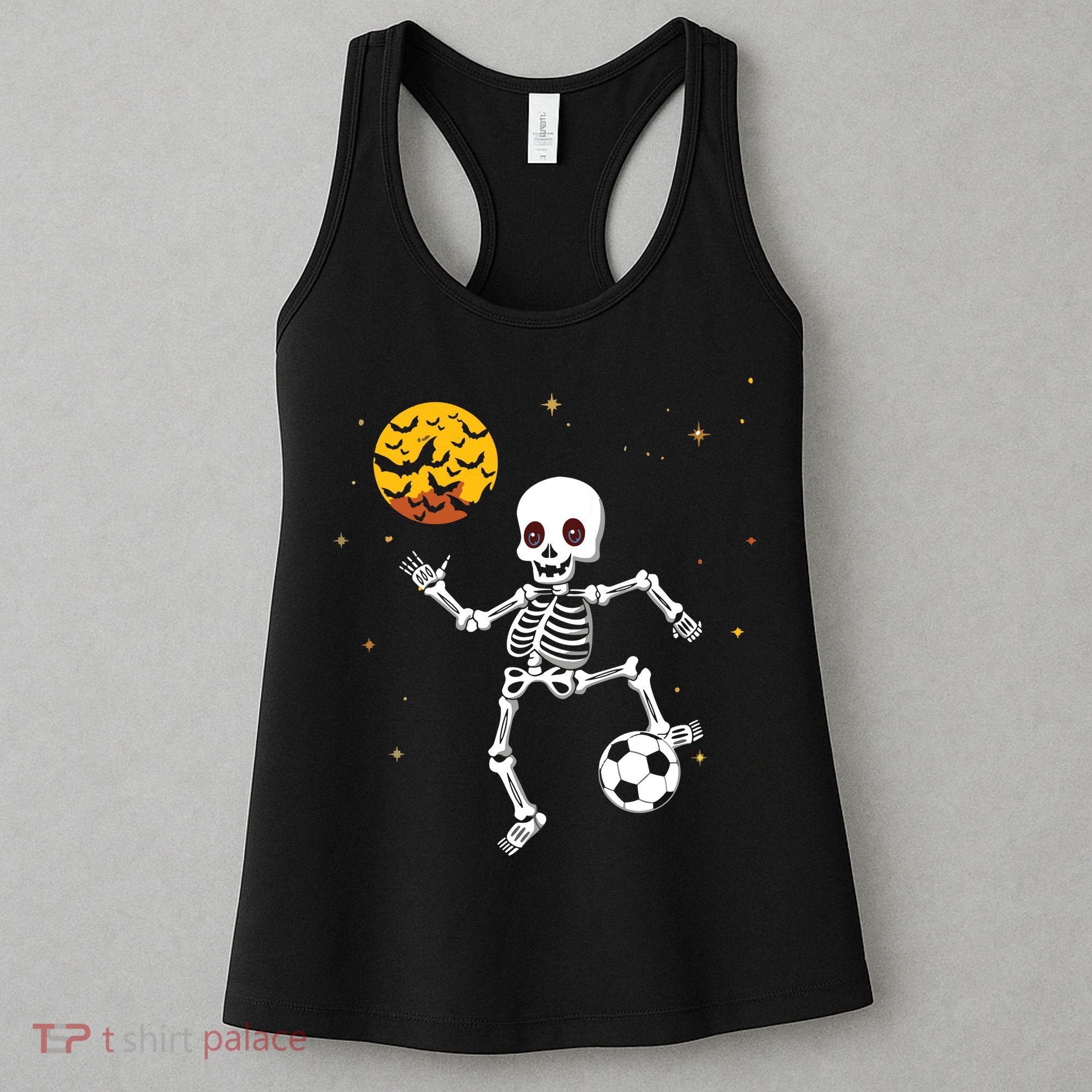Soccer Skeleton Halloween Soccer Player Halloween Women's Tank Top
