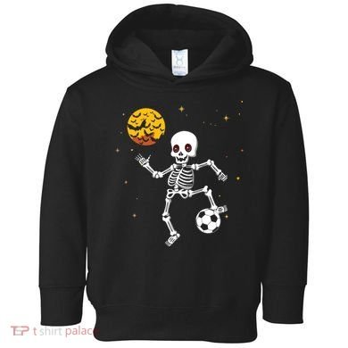Soccer Skeleton Halloween Soccer Player Halloween Toddler Hoodie