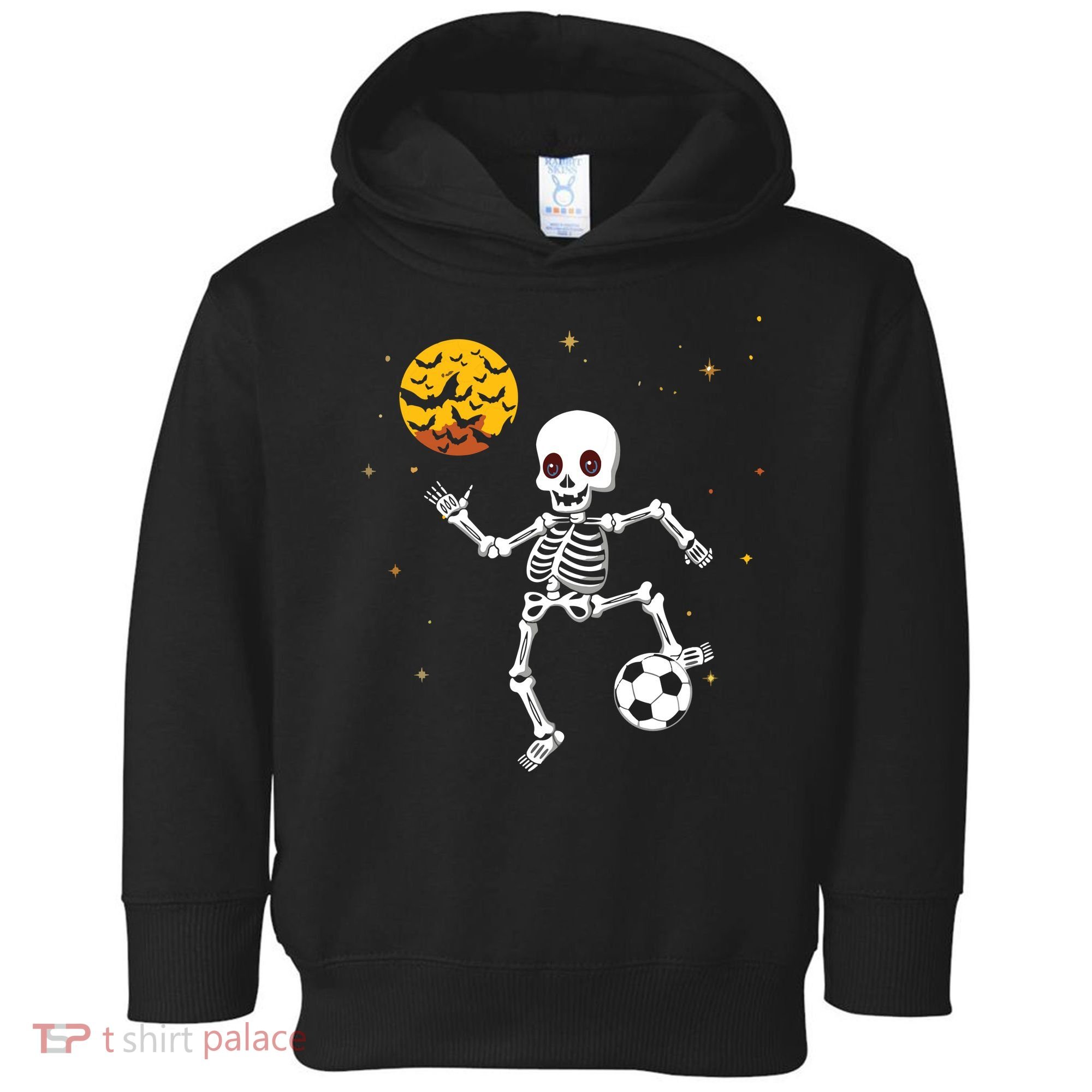 Soccer Skeleton Halloween Soccer Player Halloween Toddler Hoodie
