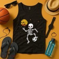 Soccer Skeleton Halloween Soccer Player Halloween Tank Top thumb 4