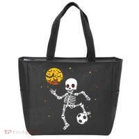 Soccer Skeleton Halloween Soccer Player Halloween Tote Bag thumb 0