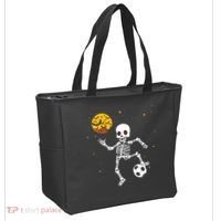 Soccer Skeleton Halloween Soccer Player Halloween Tote Bag thumb 2