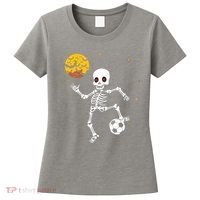 Soccer Skeleton Halloween Soccer Player Halloween Women's T-Shirt thumb 0