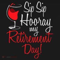 Sip Sip Hooray My Retirement Day - Retired Retiree Pension Backpack thumb 2